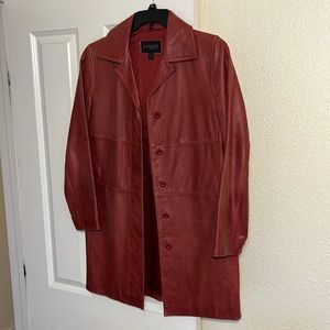 Express Red Leather Jacket